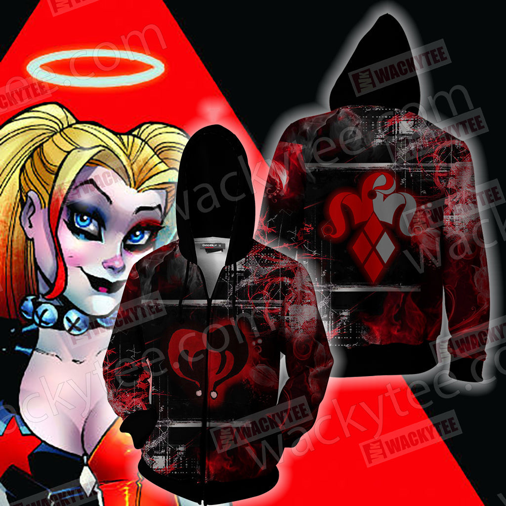 Harley Quinn Unisex 3D T-shirt Zip Hoodie