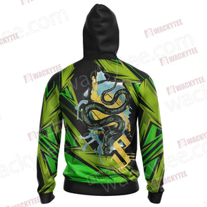 Harry Potter - Slytherin House Wacky Style Unisex 3D Hoodie