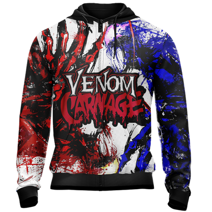 Venom and Carnage Unisex 3D T-shirt