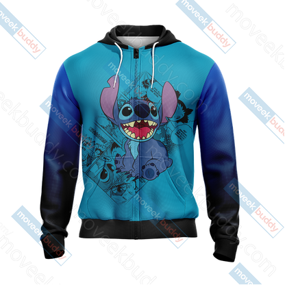 Stitch - Ohana Means Family Unisex 3D T-shirt