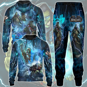 World Of Warcraft Thrall Video Game All Over Printed T-shirt Tank Top Zip Hoodie Pullover Hoodie Hawaiian Shirt Beach Shorts Joggers   