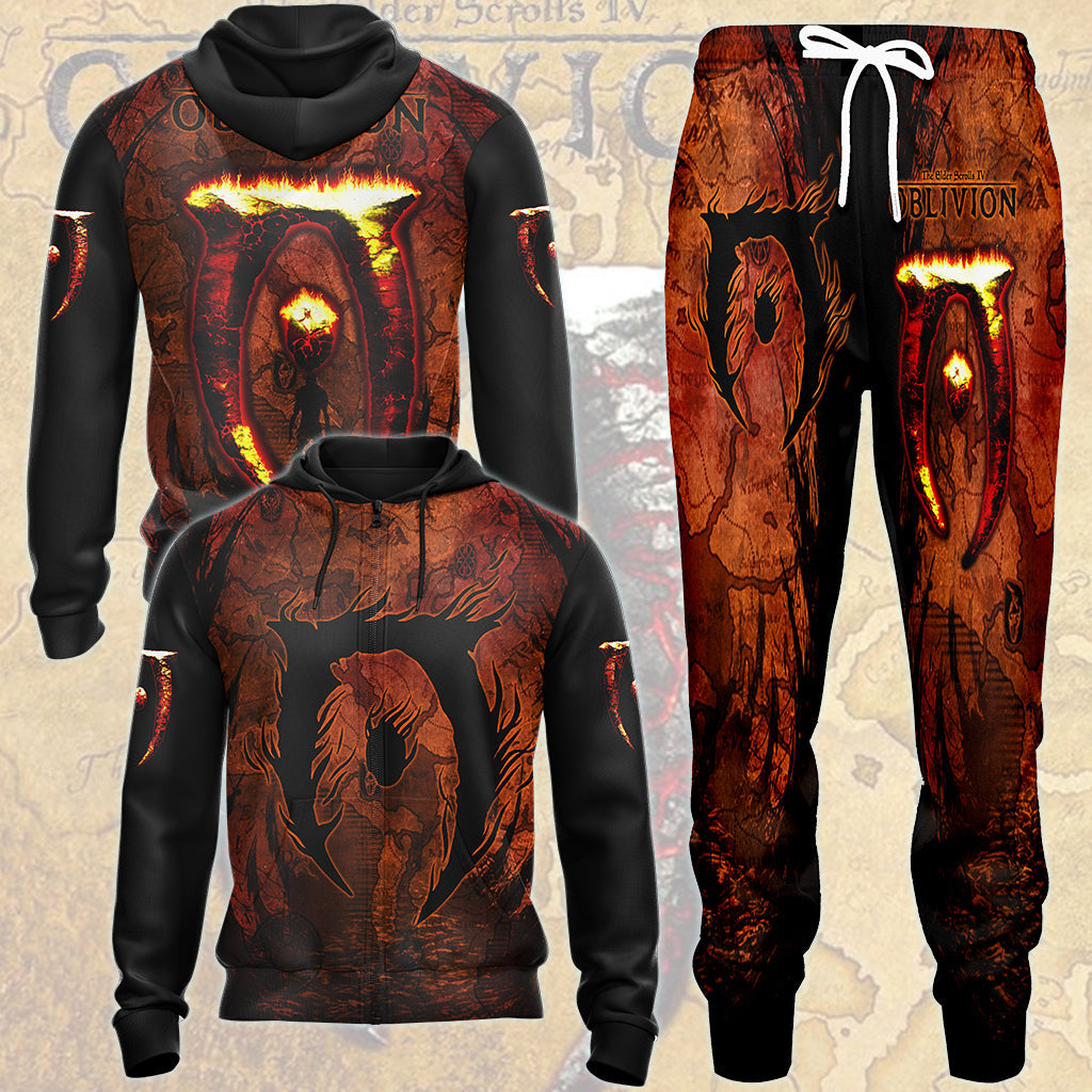 The Elder Scrolls IV: Oblivion Video Game All Over Printed T-shirt Tank Top Zip Hoodie Pullover Hoodie Hawaiian Shirt Beach Shorts Joggers