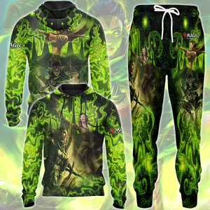 Magic: The Gathering Nissa Revane Video Game All Over Printed T-shirt Tank Top Zip Hoodie Pullover Hoodie Hawaiian Shirt Beach Shorts Joggers   