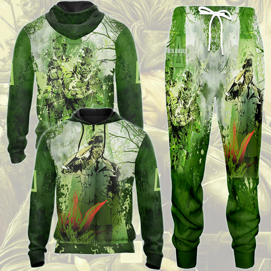 Metal Gear Solid: Snake Eater Video Game All Over Printed T-shirt Tank Top Zip Hoodie Pullover Hoodie Hawaiian Shirt Beach Shorts Joggers