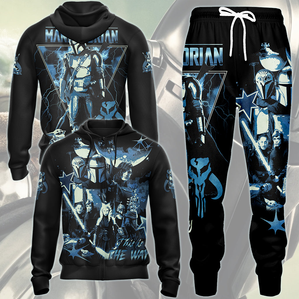Star Wars Mandalorian 'This is the way' Movie Video Game All Over Printed T-shirt Tank Top Zip Hoodie Pullover Hoodie Hawaiian Shirt Beach Shorts Joggers