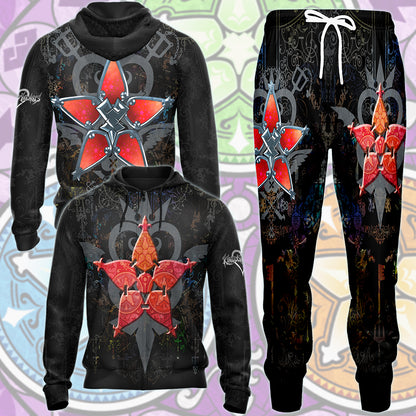 Kingdom Hearts Symbols The Wayfinder Video Game All Over Printed T-shirt Tank Top Zip Hoodie Pullover Hoodie Hawaiian Shirt Beach Shorts Joggers