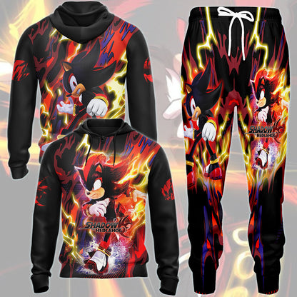 Shadow the Hedgehog (Sonic X) Video Game All Over Printed T-shirt Tank Top Zip Hoodie Pullover Hoodie Hawaiian Shirt Beach Shorts Joggers