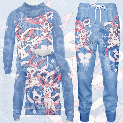 Pokemon Sylveon Video Game All Over Printed T-shirt Tank Top Zip Hoodie Pullover Hoodie Hawaiian Shirt Beach Shorts Joggers