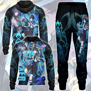 Genshin Impact Wanderer Video Game All Over Printed T-shirt Tank Top Zip Hoodie Pullover Hoodie Hawaiian Shirt Beach Shorts Joggers   