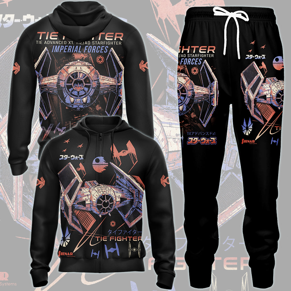 Star Wars Tie Advance Fighter Video Game All Over Printed T-shirt Tank Top Zip Hoodie Pullover Hoodie Hawaiian Shirt Beach Shorts Joggers