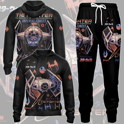 Star Wars Tie Advance Fighter Video Game All Over Printed T-shirt Tank Top Zip Hoodie Pullover Hoodie Hawaiian Shirt Beach Shorts Joggers