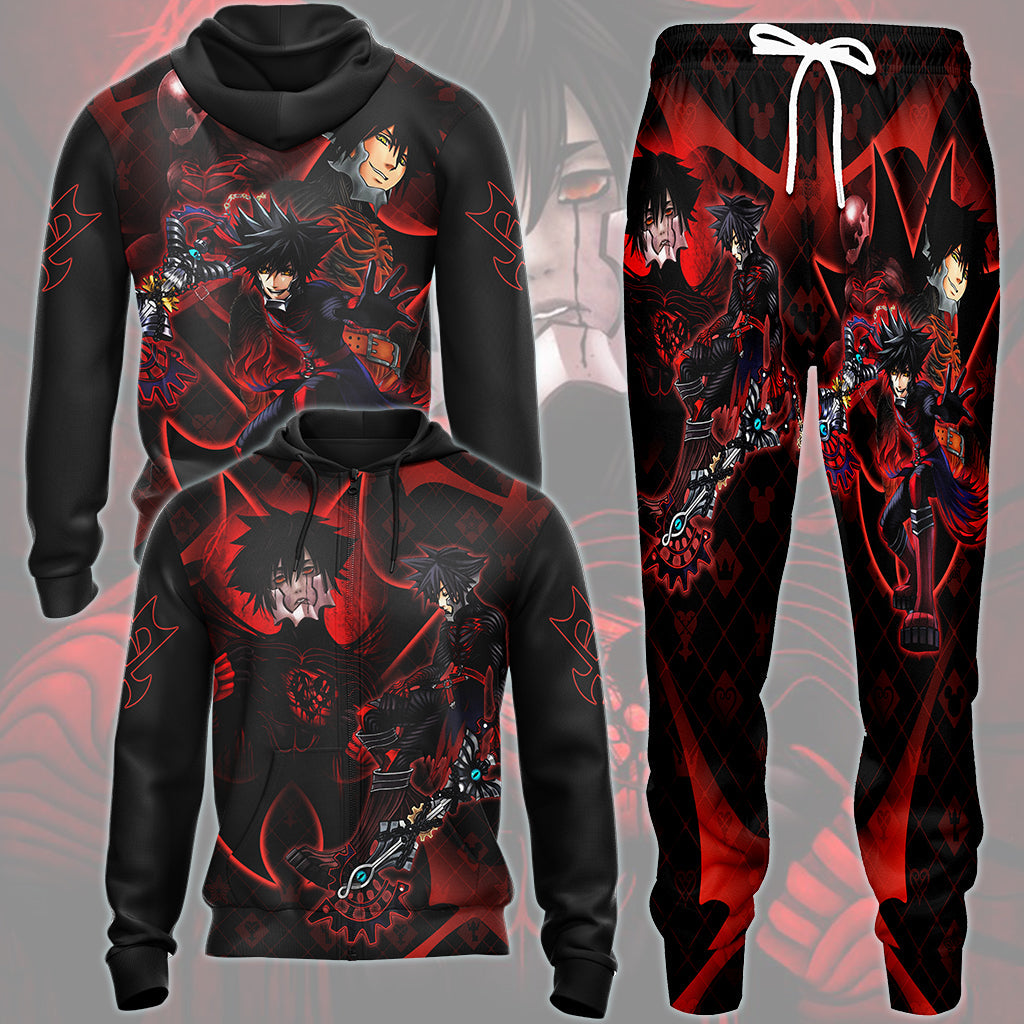 Kingdom Hearts Vanitas Video Game All Over Printed T-shirt Tank Top Zip Hoodie Pullover Hoodie Hawaiian Shirt Beach Shorts Joggers