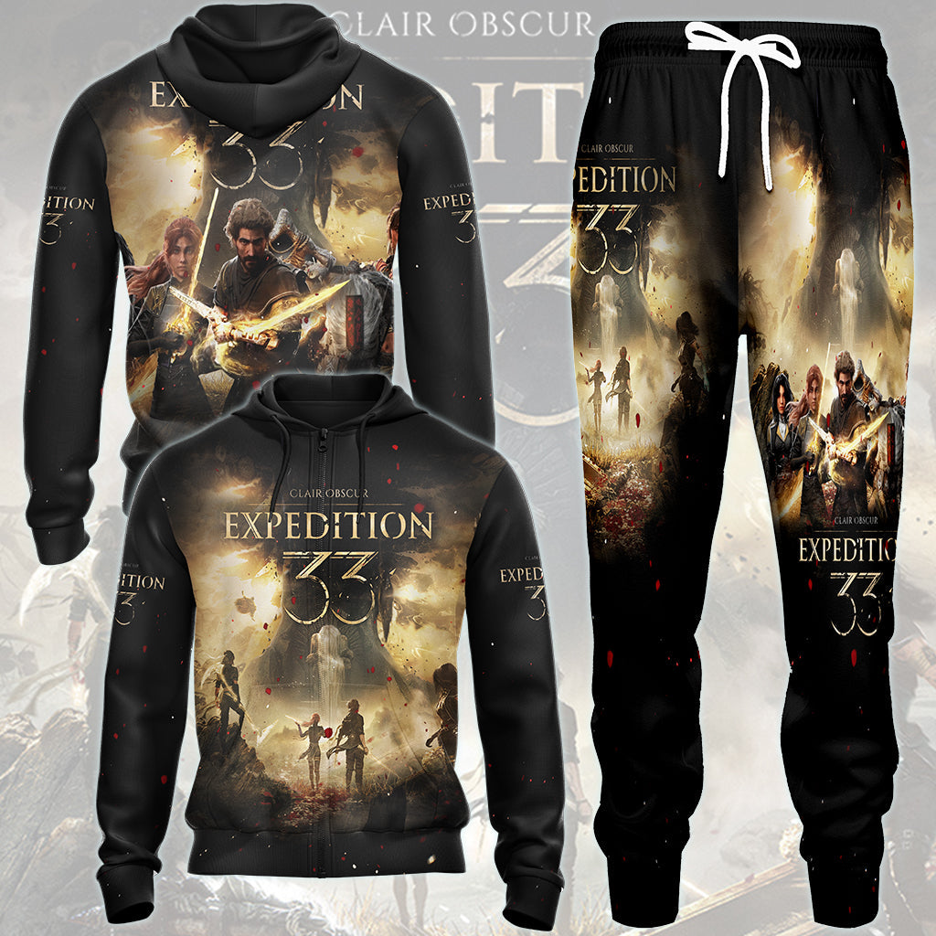 Clair Obscur: Expedition 33 Video Game All Over Printed T-shirt Tank Top Zip Hoodie Pullover Hoodie Hawaiian Shirt Beach Shorts Joggers