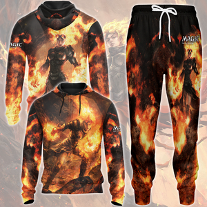 Magic: The Gathering Chandra Nalaar Video Game All Over Printed T-shirt Tank Top Zip Hoodie Pullover Hoodie Hawaiian Shirt Beach Shorts Joggers   