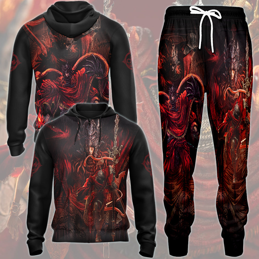 Elden Ring Messmer the Impaler Video Game All Over Printed T-shirt Tank Top Zip Hoodie Pullover Hoodie Hawaiian Shirt Beach Shorts Joggers