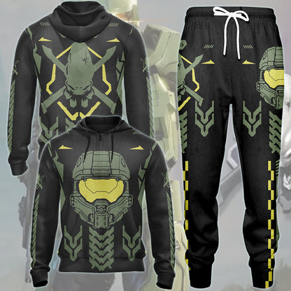 Halo Legendary Symbol Video Game All Over Printed T-shirt Tank Top Zip Hoodie Pullover Hoodie Hawaiian Shirt Beach Shorts Joggers