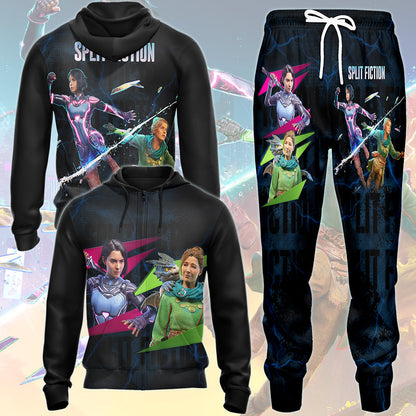 Split Fiction Video Game All Over Printed T-shirt Tank Top Zip Hoodie Pullover Hoodie Hawaiian Shirt Beach Shorts Joggers