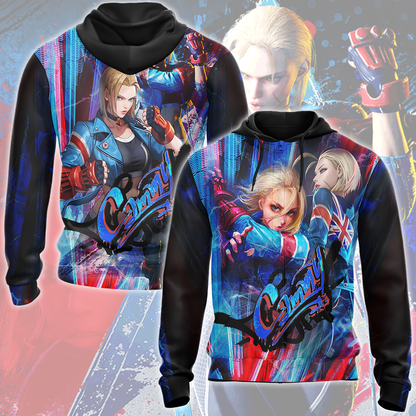 Street Fighter 6 Cammy Video Game All Over Printed T-shirt Tank Top Zip Hoodie Pullover Hoodie Hawaiian Shirt Beach Shorts Joggers Zip Hoodie
