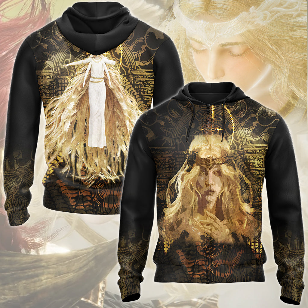 Elden Ring Miquella the Kind Video Game All Over Printed T-shirt Tank Top Zip Hoodie Pullover Hoodie Hawaiian Shirt Beach Shorts Joggers Zip Hoodie