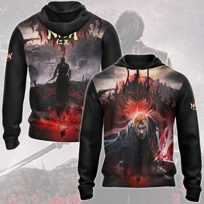 Nioh 3 Video Game All Over Printed T-shirt Tank Top Zip Hoodie Pullover Hoodie Hawaiian Shirt Beach Shorts Joggers