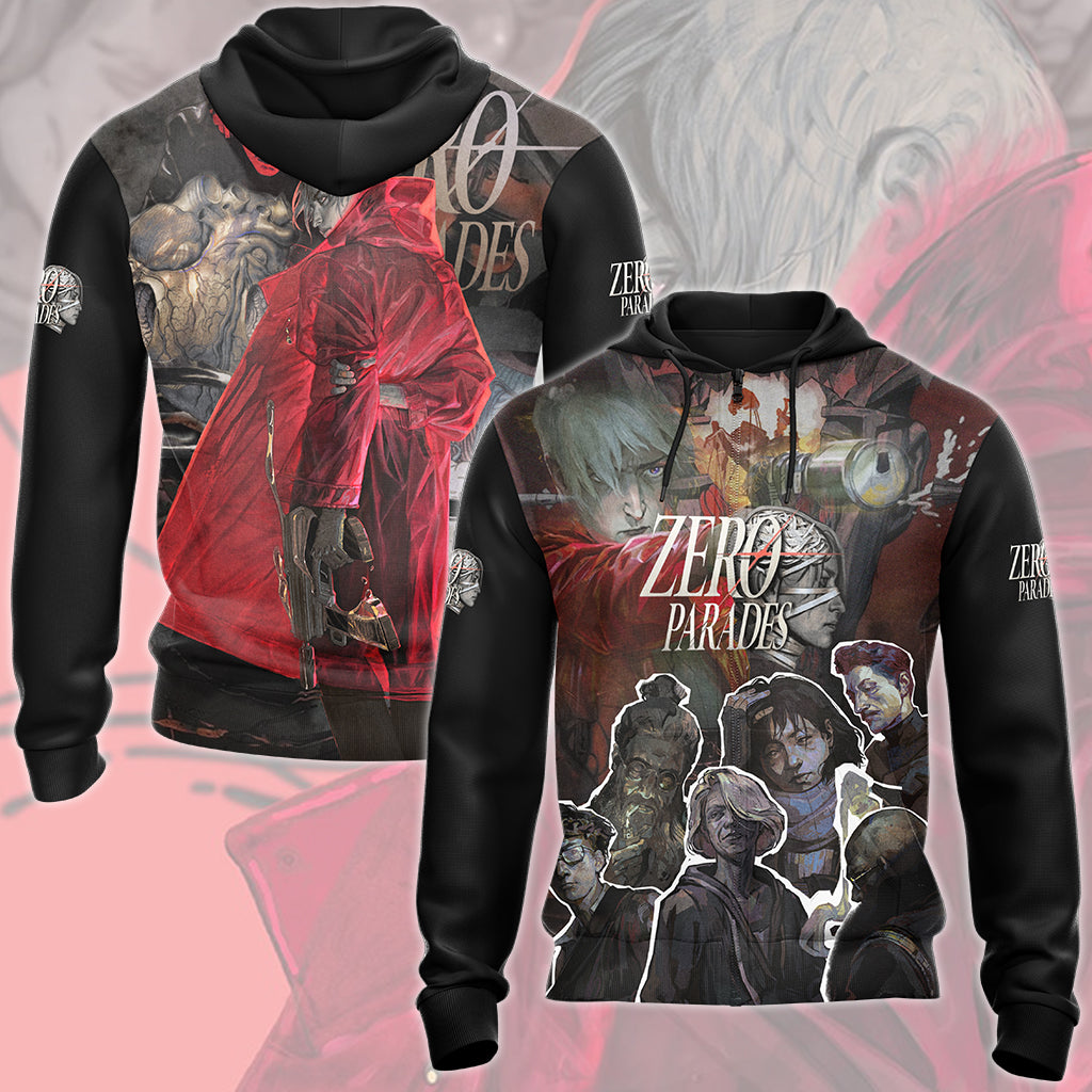 Zero Parades: For Dead Spies Video Game All Over Printed T-shirt Tank Top Zip Hoodie Pullover Hoodie Hawaiian Shirt Beach Shorts Joggers