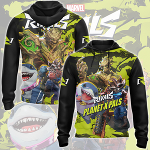 Marvel Rivals - Planet X Pals Video Game All Over Printed T-shirt Tank Top Zip Hoodie Pullover Hoodie Hawaiian Shirt Beach Shorts Joggers Zip Hoodie S 