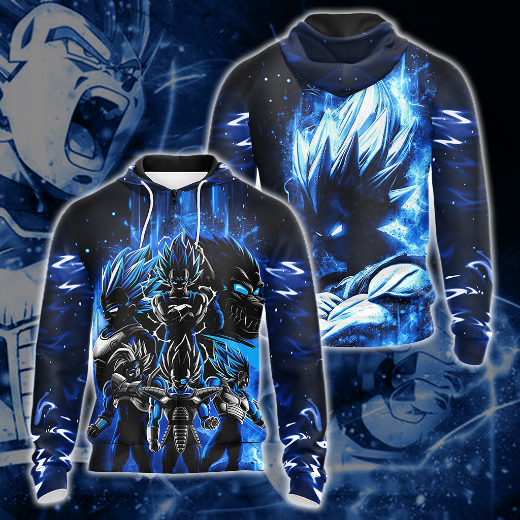 Dragon Ball Vegeta Unisex 3D T-shirt Zip Hoodie Zip Hoodie