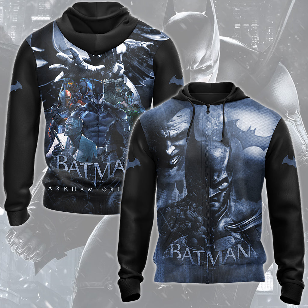 Batman: Arkham Origins Video Game All Over Printed T-shirt Tank Top Zip Hoodie Pullover Hoodie Hawaiian Shirt Beach Shorts Joggers