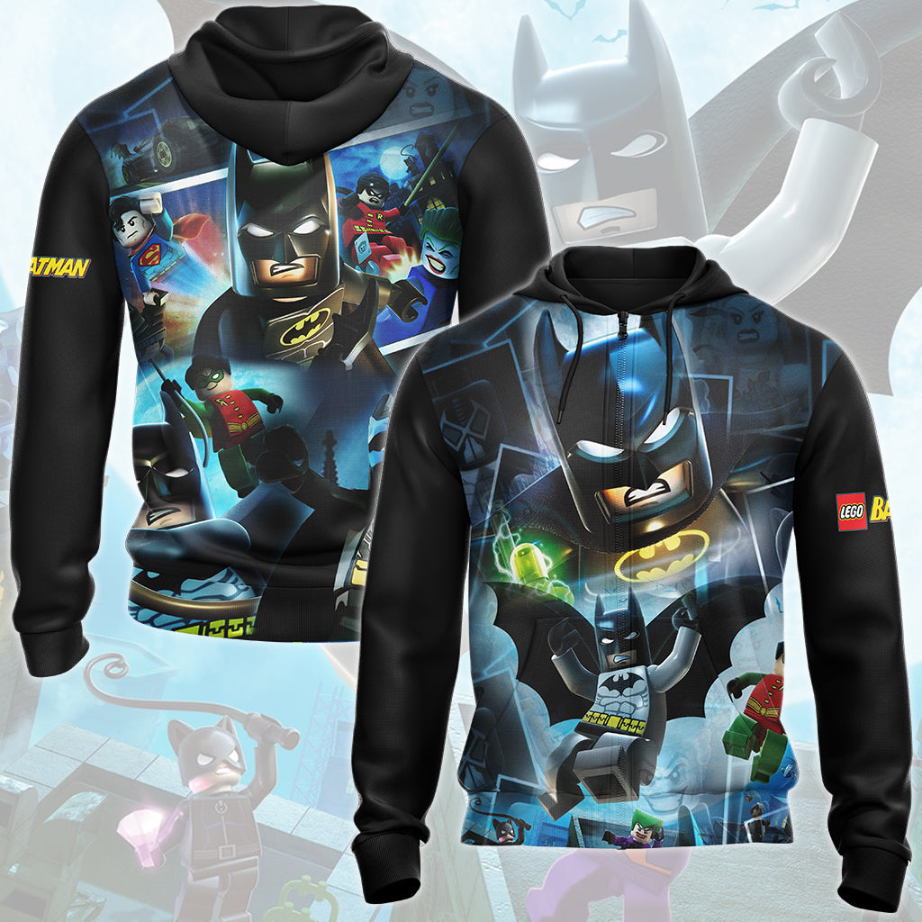 LEGO Batman: The Videogame Video Game All Over Printed T-shirt Tank Top Zip Hoodie Pullover Hoodie Hawaiian Shirt Beach Shorts Joggers Zip Hoodie