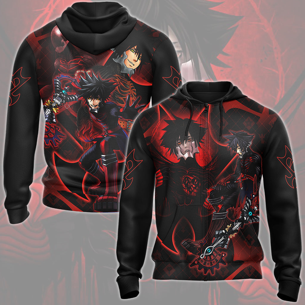 Kingdom Hearts Vanitas Video Game All Over Printed T-shirt Tank Top Zip Hoodie Pullover Hoodie Hawaiian Shirt Beach Shorts Joggers Zip Hoodie