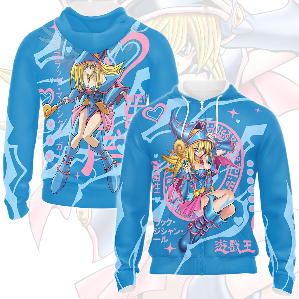 Yu-gi-oh! Dark Magician Girl Video Game All Over Printed T-shirt Tank Top Zip Hoodie Pullover Hoodie Hawaiian Shirt Beach Shorts Joggers Zip Hoodie
