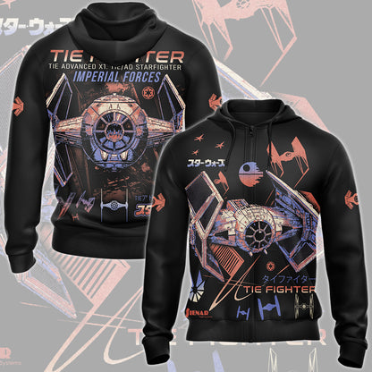 Star Wars Tie Advance Fighter Video Game All Over Printed T-shirt Tank Top Zip Hoodie Pullover Hoodie Hawaiian Shirt Beach Shorts Joggers Zip Hoodie