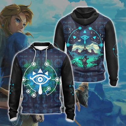 The Legend Of Zelda - Sheikah Eye Unisex 3D T-shirt Zip Hoodie Pullover Hoodie Zip Hoodie