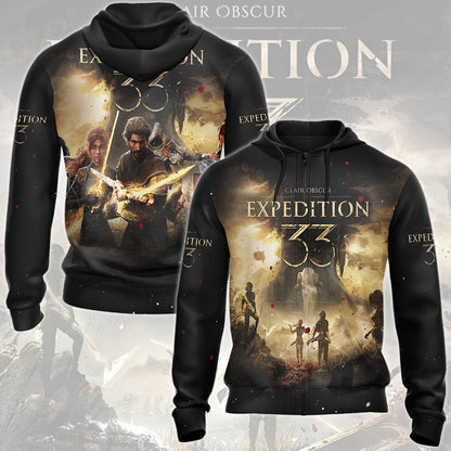 Clair Obscur: Expedition 33 Video Game All Over Printed T-shirt Tank Top Zip Hoodie Pullover Hoodie Hawaiian Shirt Beach Shorts Joggers Zip Hoodie