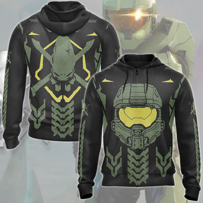 Halo Legendary Symbol Video Game All Over Printed T-shirt Tank Top Zip Hoodie Pullover Hoodie Hawaiian Shirt Beach Shorts Joggers