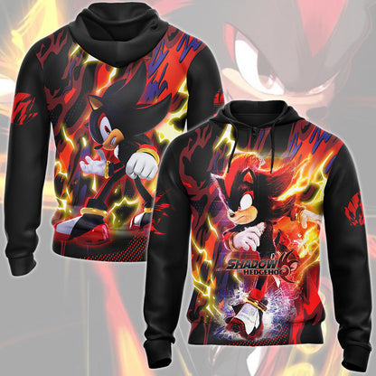 Shadow the Hedgehog (Sonic X) Video Game All Over Printed T-shirt Tank Top Zip Hoodie Pullover Hoodie Hawaiian Shirt Beach Shorts Joggers Zip Hoodie