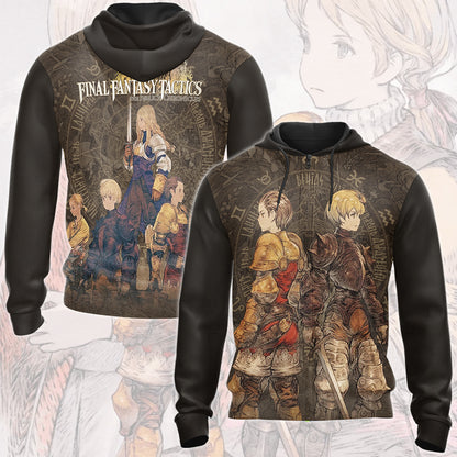 Final Fantasy Tactics: The Ivalice Chronicles Video Game All Over Printed T-shirt Tank Top Zip Hoodie Pullover Hoodie Hawaiian Shirt Beach Shorts Joggers