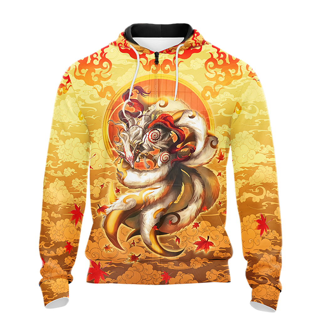 Nine Tail Okami Fox Unisex 3D T-shirt