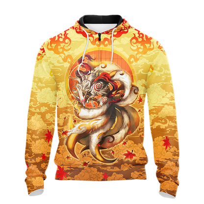 Nine Tail Okami Fox Unisex 3D T-shirt