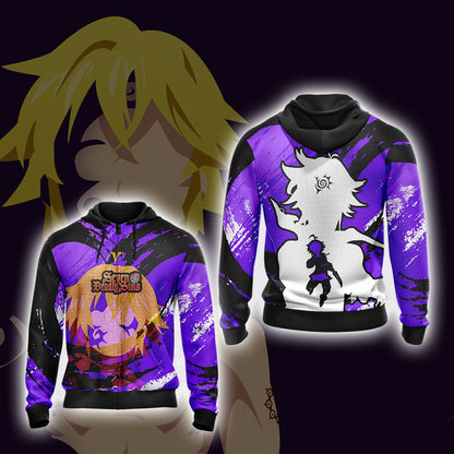 The Seven Deadly Sins - Meliodas Unisex 3D T-shirt Zip Hoodie