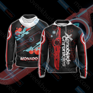 Xenoblade Chronicles - Monado New Unisex 3D T-shirt Zip Hoodie S 