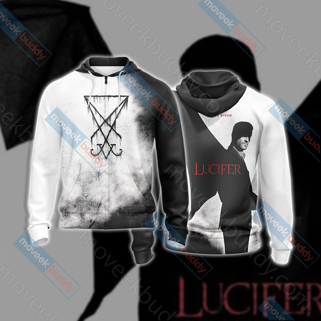 Lucifer New Style Unisex 3D T-shirt Zip Hoodie