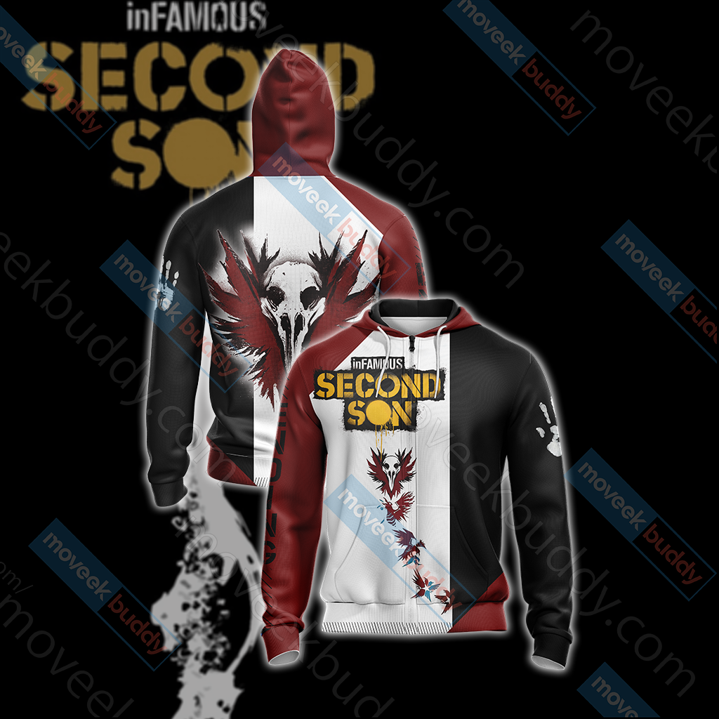 Infamous: Second Son - Ending Symbol Unisex 3D T-shirt Zip Hoodie