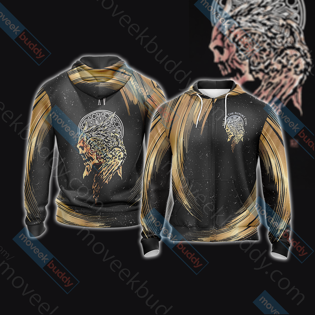 Final Fantasy XV - Crest of Lucis Unisex 3D T-shirt Zip Hoodie