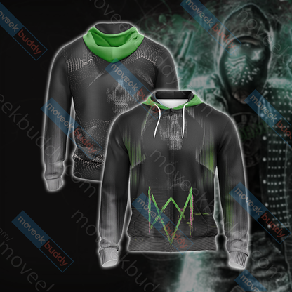 Watch Dogs New Unisex 3D T-shirt Zip Hoodie