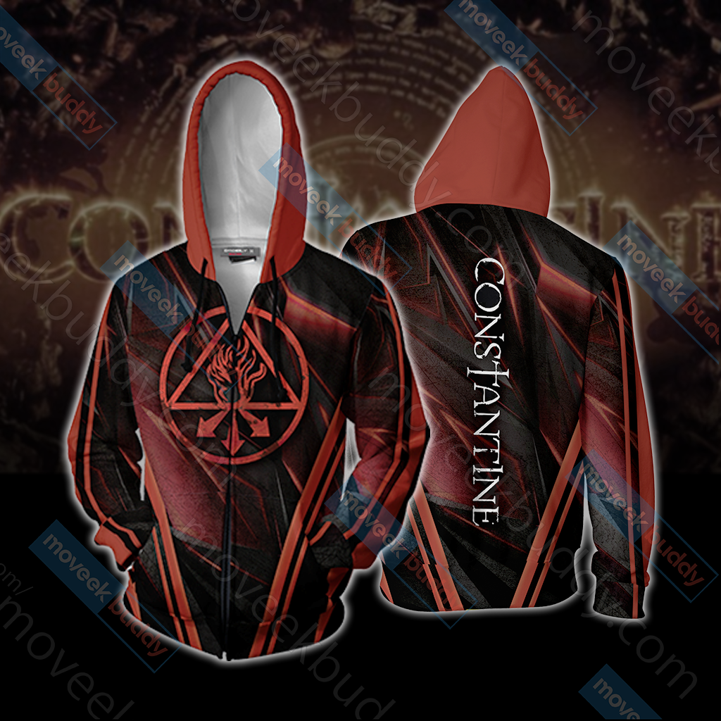 Constantine Unisex 3D T-shirt Zip Hoodie