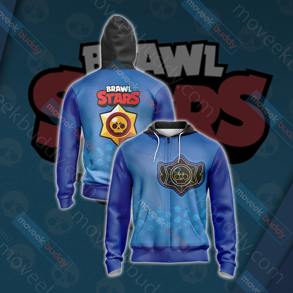 Brawl Stars Unisex 3D T-shirt Zip Hoodie