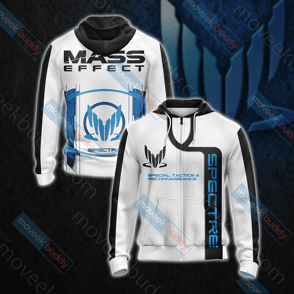 Mass Effect - Spectre Unisex 3D T-shirt Zip Hoodie