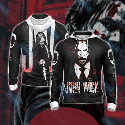 John Wick New Unisex 3D T-shirt Zip Hoodie