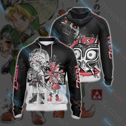 Legend of Zelda New Version Unisex 3D T-shirt Zip Hoodie